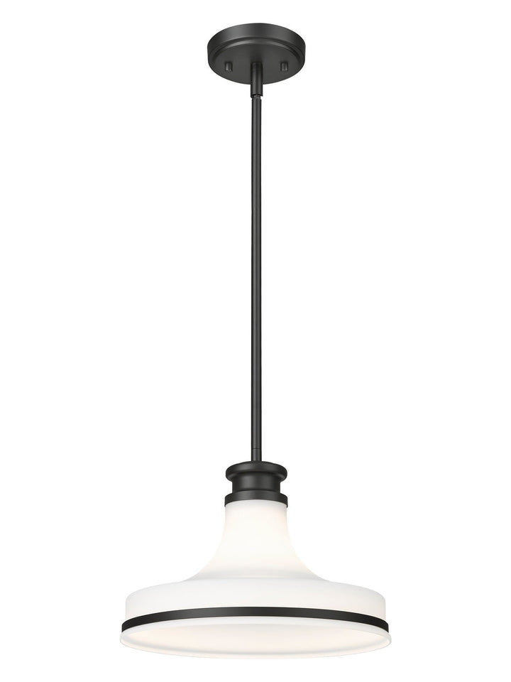 Reznor One Light Pendant in Matte Black Z-Lite Canada