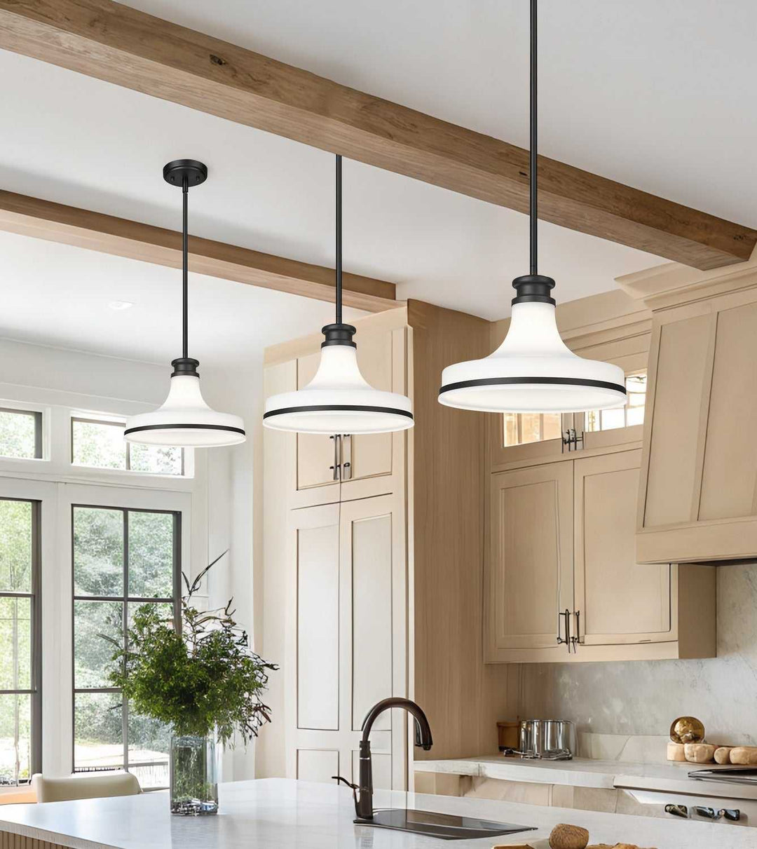 Reznor One Light Pendant in Matte Black Z-Lite Canada