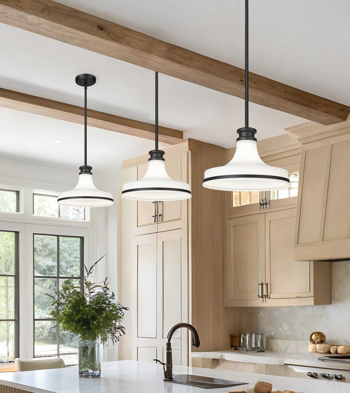Reznor One Light Pendant in Matte Black Z-Lite Canada
