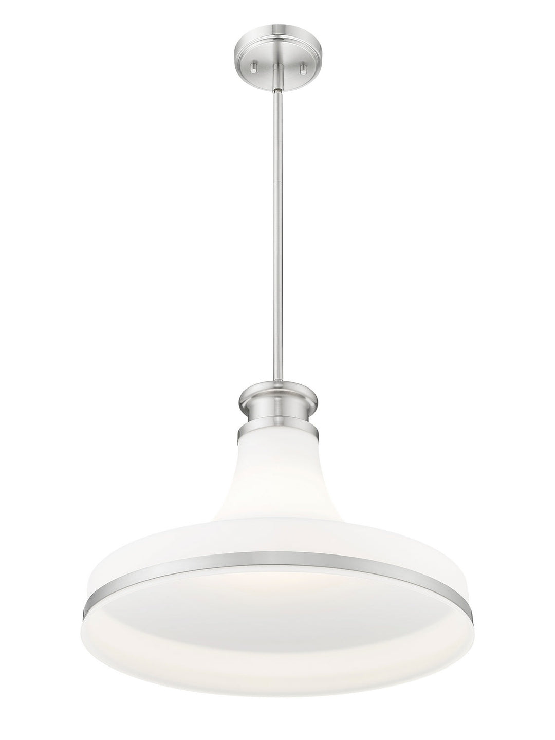 Reznor One Light Pendant in Brushed Nickel Z-Lite Canada