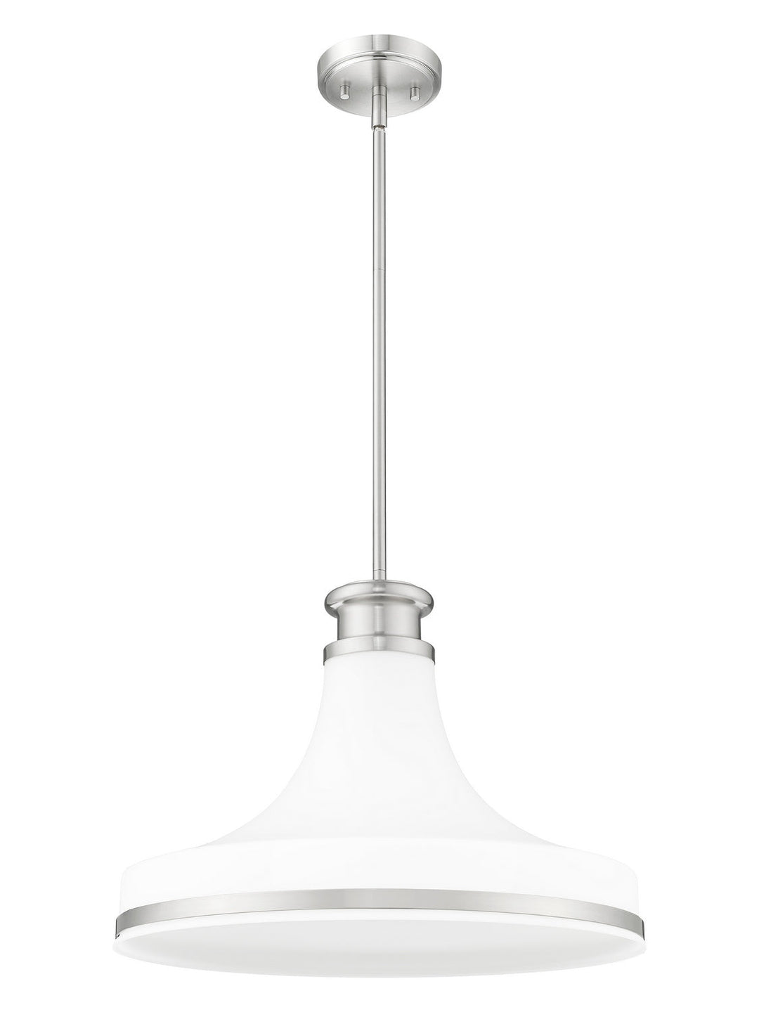 Reznor One Light Pendant in Brushed Nickel Z-Lite Canada