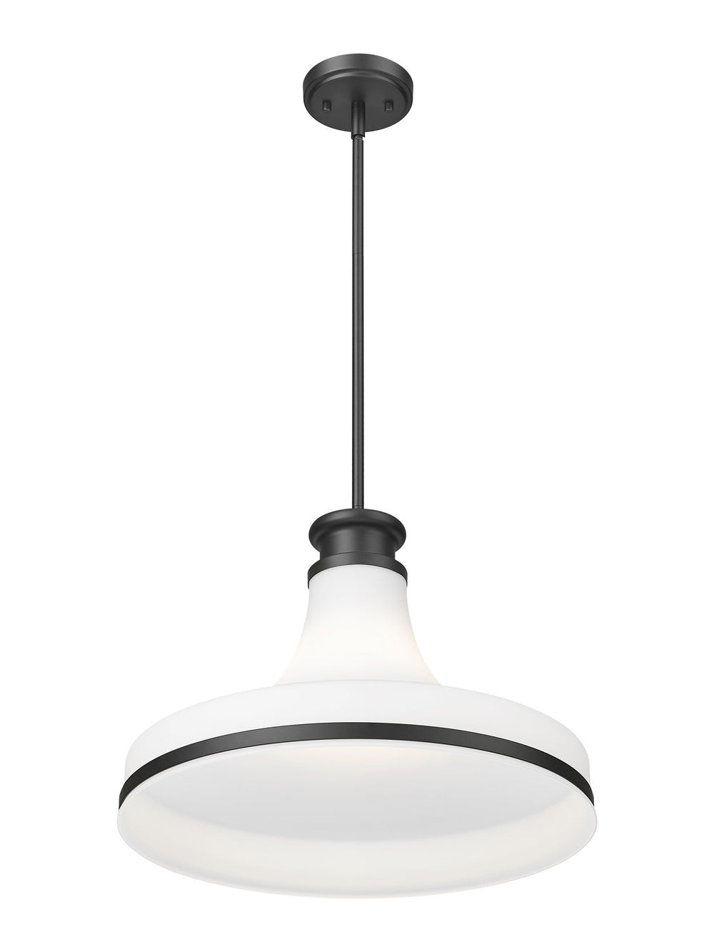 Reznor One Light Pendant in Matte Black Z-Lite Canada