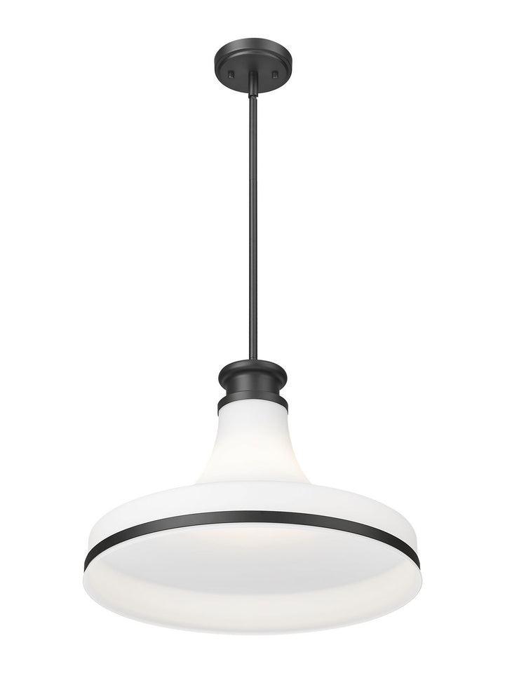 Reznor One Light Pendant in Matte Black Z-Lite Canada