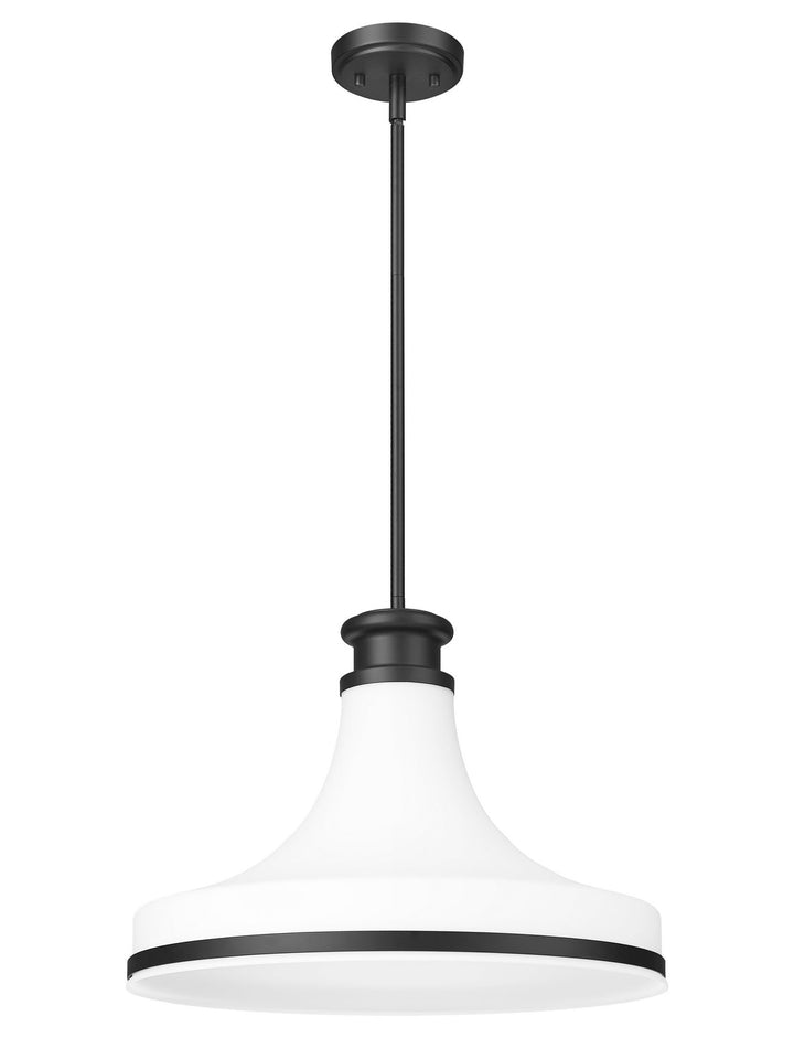 Reznor One Light Pendant in Matte Black Z-Lite Canada