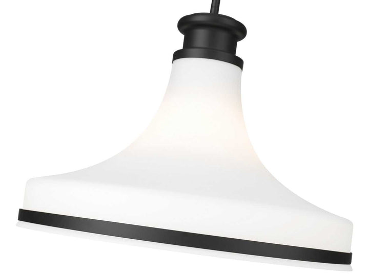 Reznor One Light Pendant in Matte Black Z-Lite Canada
