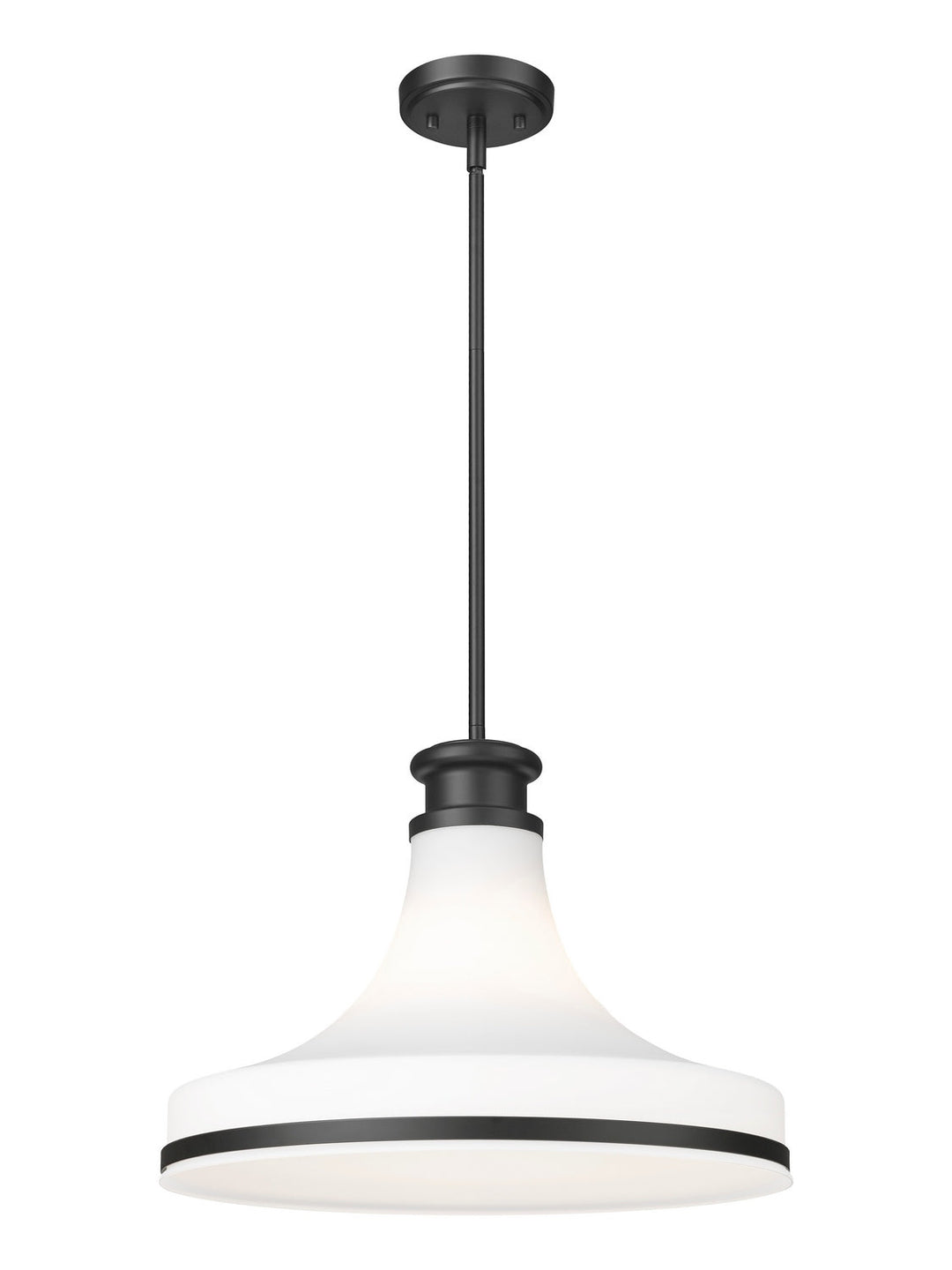 Reznor One Light Pendant in Matte Black Z-Lite Canada