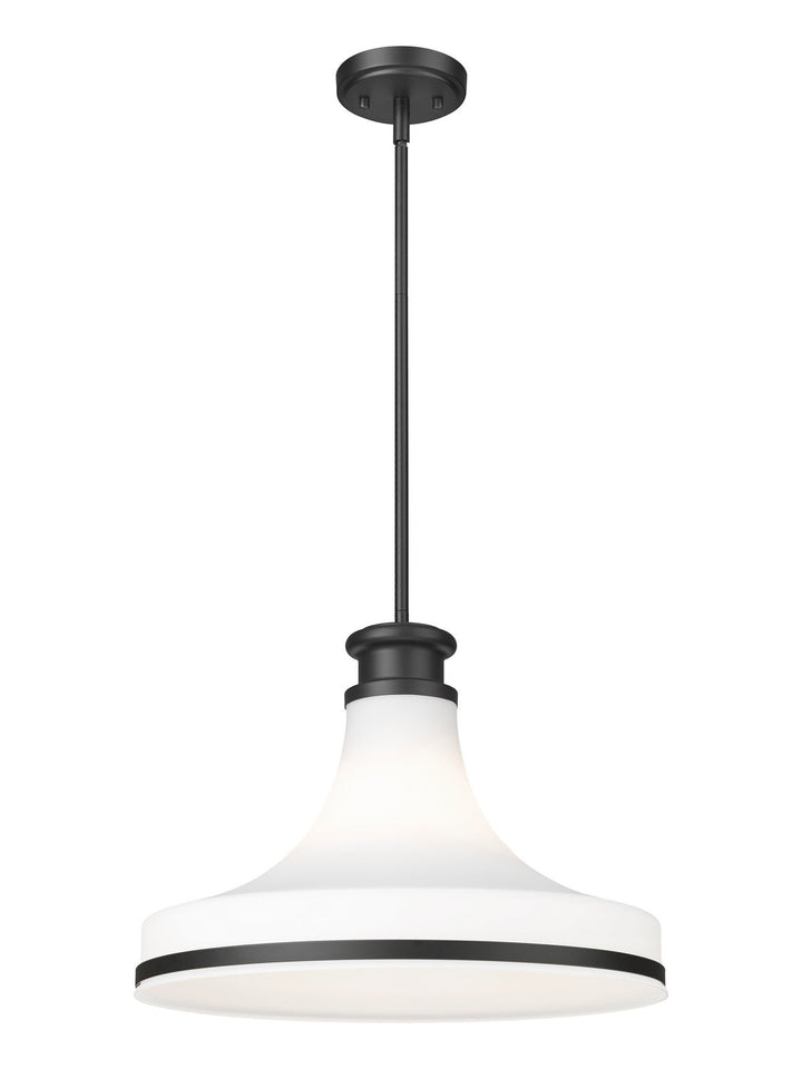 Reznor One Light Pendant in Matte Black Z-Lite Canada