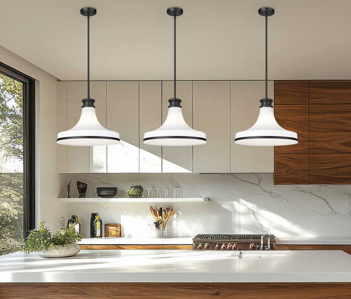 Reznor One Light Pendant in Matte Black Z-Lite Canada