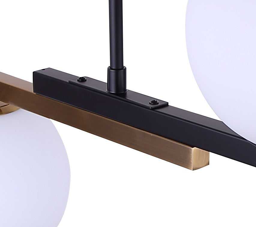 Lumi Two Light Pendant in Matte Black Canarm Canada