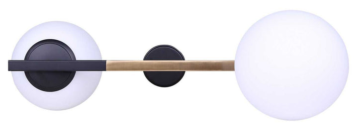 Lumi Two Light Pendant in Matte Black Canarm Canada