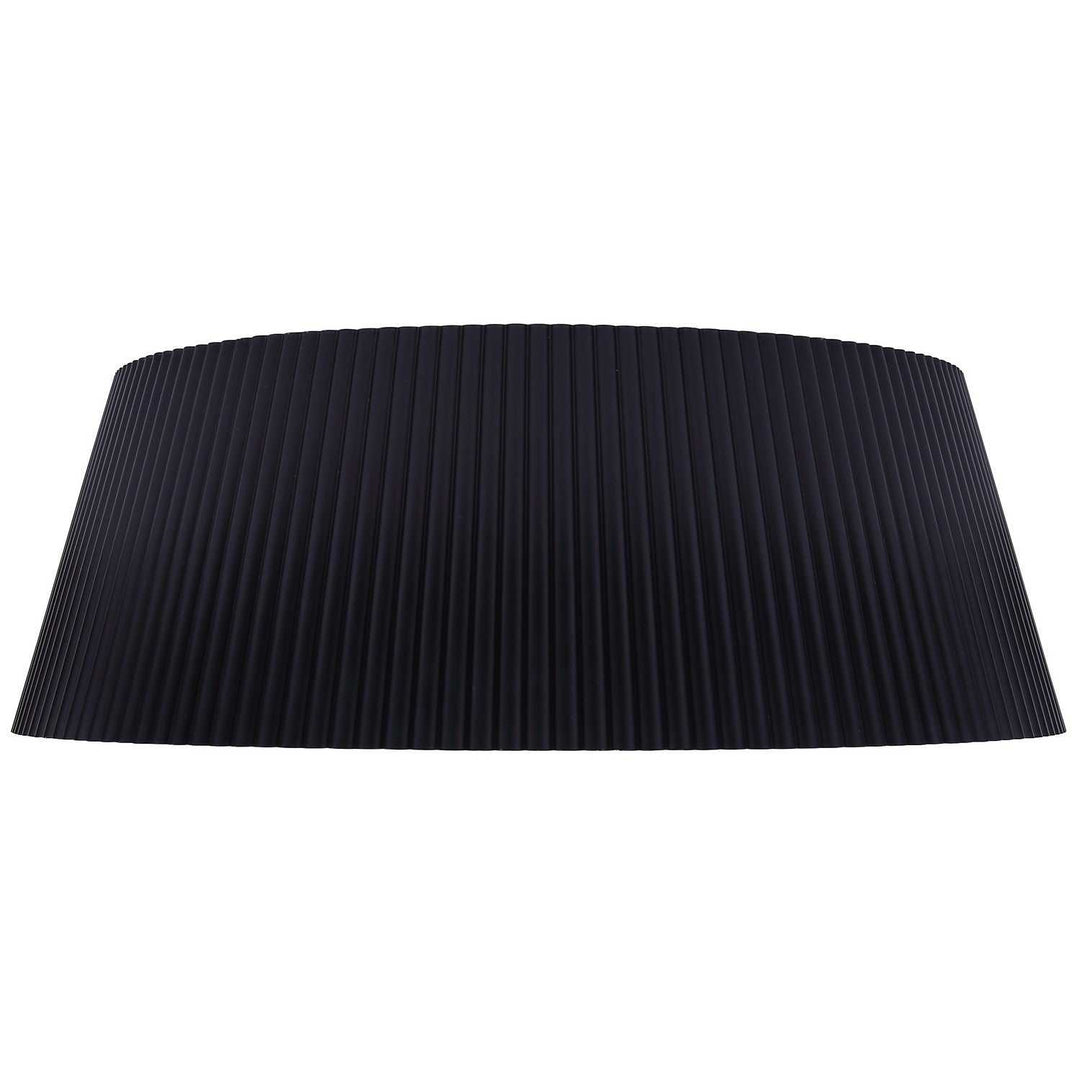 Mira LED Flush Mount in Matte Black & Faux Wood Canarm Canada