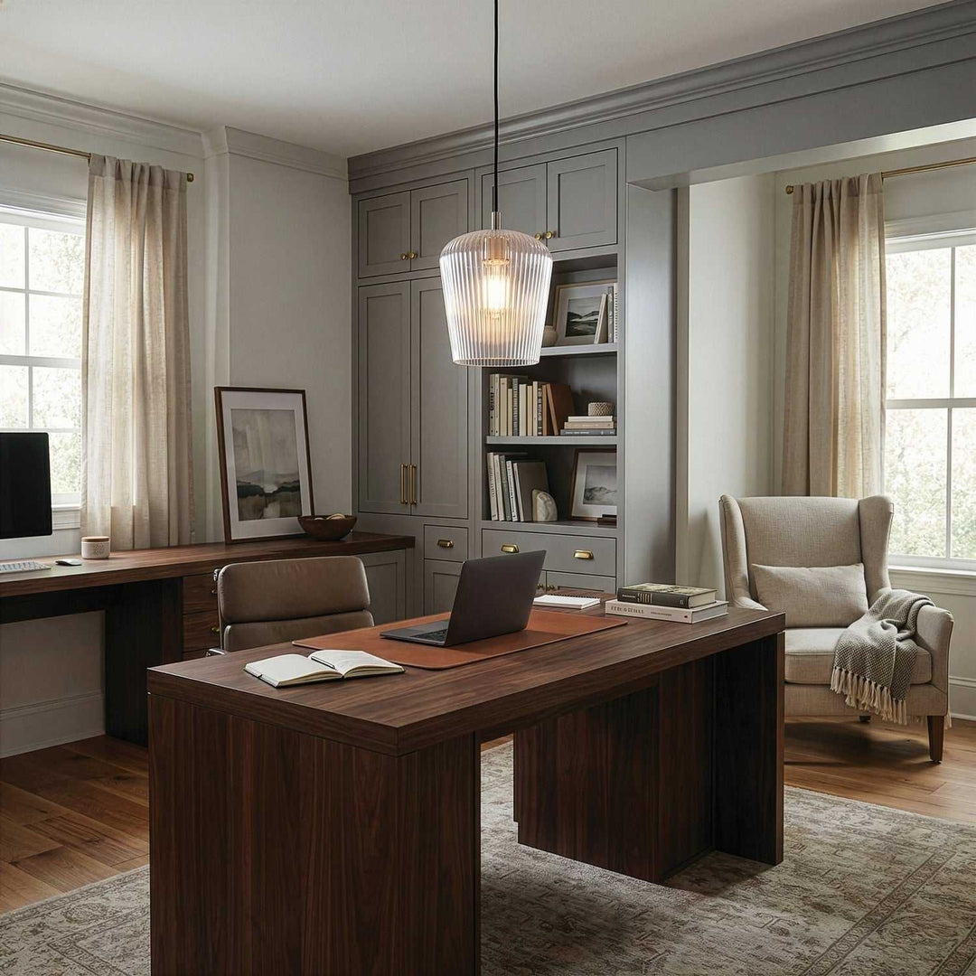 Leandro One Light Pendant in Brushed Nickel Canarm Canada