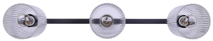 Renzo Three Light Chandelier in Matte Black Canarm Canada