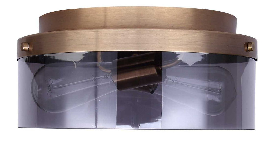 Nina Two Light Flush Mount in Gold Canarm Canada