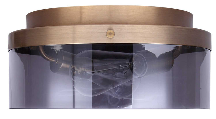Nina Two Light Flush Mount in Gold Canarm Canada