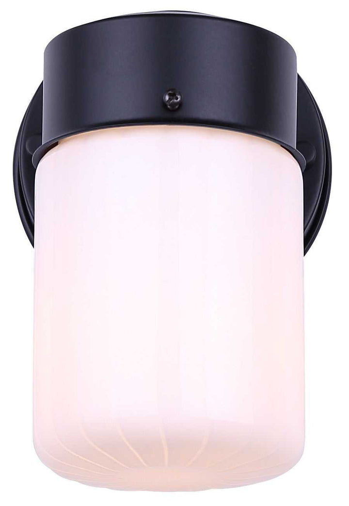 Jude One Light Outdoor Down Light in Matte Black Canarm Canada