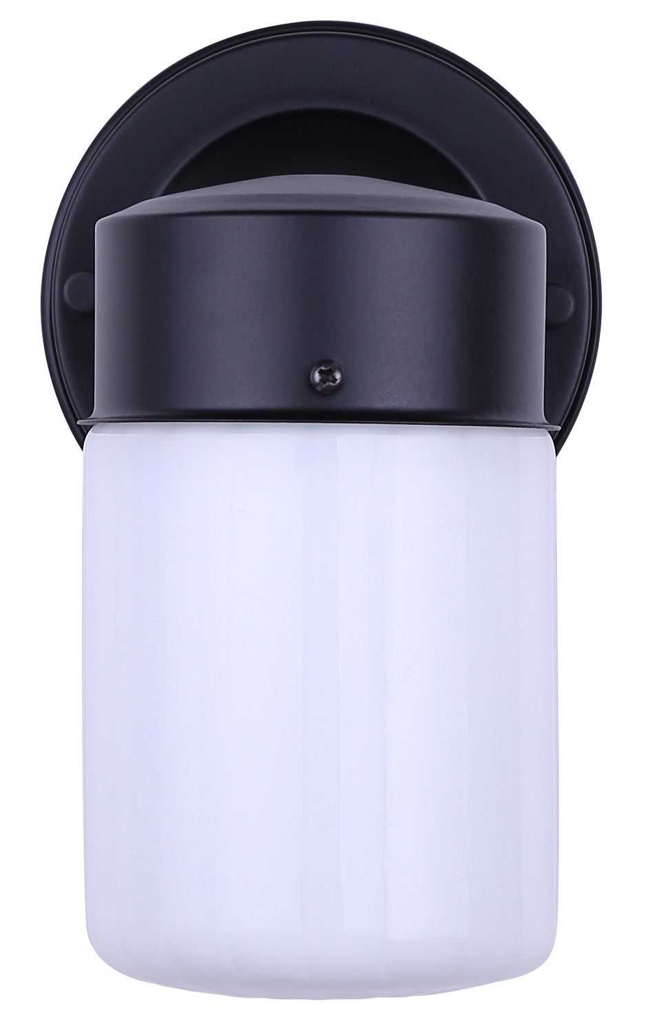 Jude One Light Outdoor Down Light in Matte Black Canarm Canada