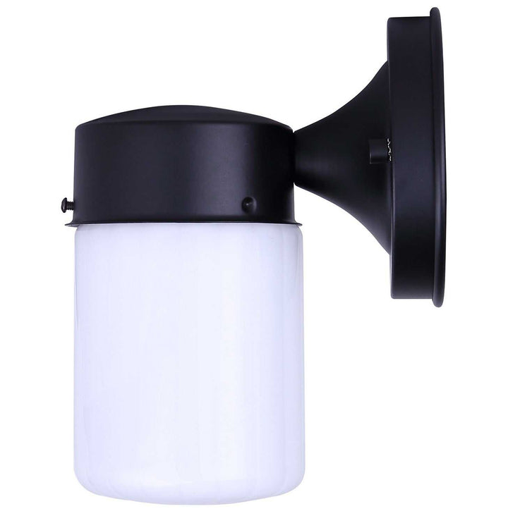 Jude One Light Outdoor Down Light in Matte Black Canarm Canada