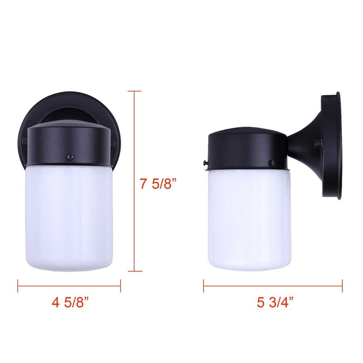 Jude One Light Outdoor Down Light in Matte Black Canarm Canada