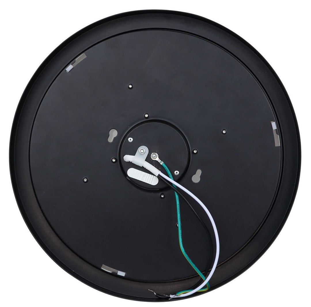 Dl-11F-25Dcw LED Flush Mount in Matte Black Canarm Canada
