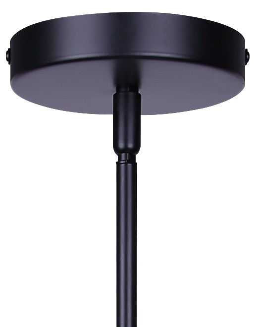 Kinslea Three Light Dual Mount Pendant in Matte Black Canarm Canada