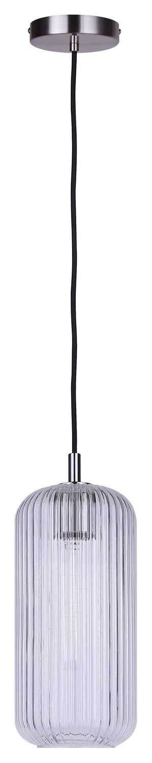 Malek One Light Pendant in Brushed Nickel Canarm Canada