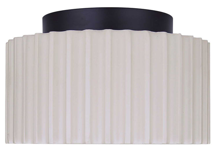 Tavi LED Flush Mount in Matte Black And Stone Canarm Canada