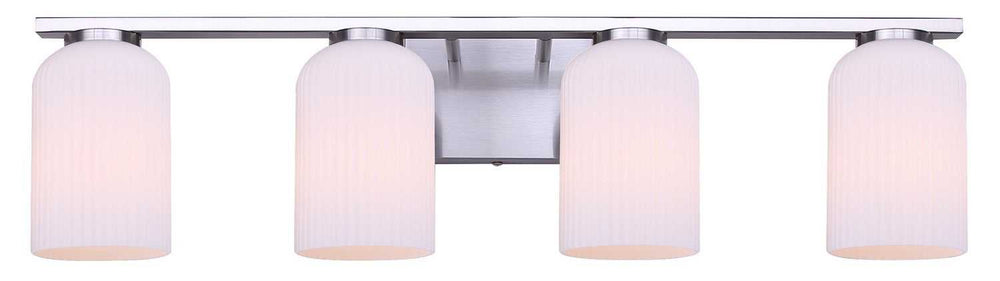 Bram Four Light Vanity in Brushed Nickel Canarm Canada