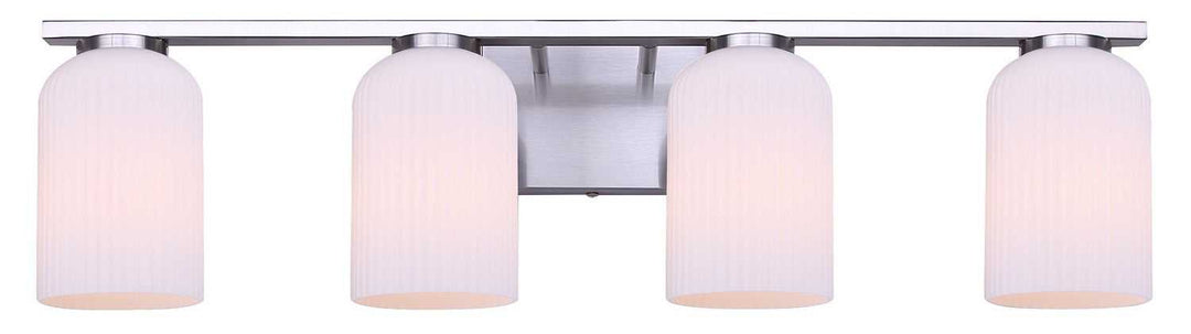 Bram Four Light Vanity in Brushed Nickel Canarm Canada