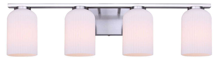 Bram Four Light Vanity in Brushed Nickel Canarm Canada