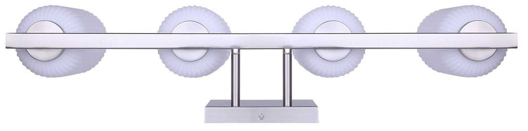 Bram Four Light Vanity in Brushed Nickel Canarm Canada
