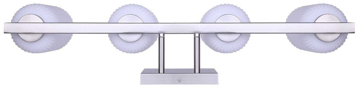 Bram Four Light Vanity in Brushed Nickel Canarm Canada