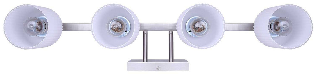 Bram Four Light Vanity in Brushed Nickel Canarm Canada
