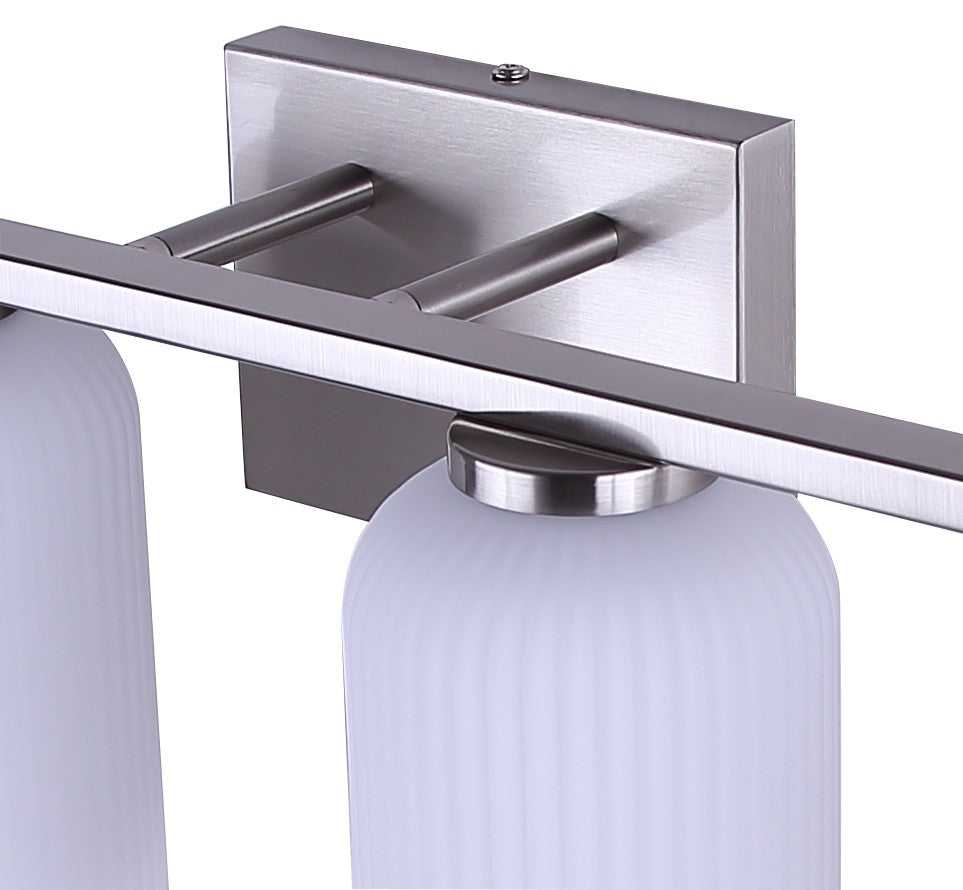 Bram Four Light Vanity in Brushed Nickel Canarm Canada