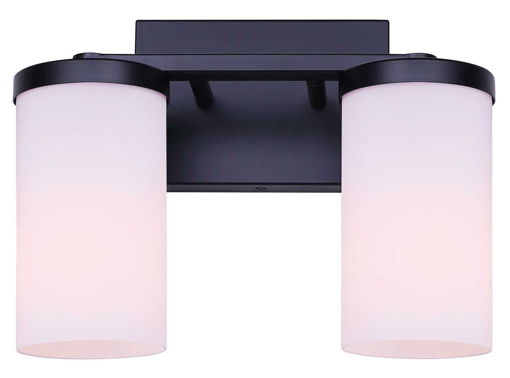 Britton Two Light Vanity in Matte Black Canarm Canada