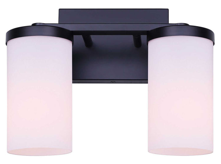 Britton Two Light Vanity in Matte Black Canarm Canada