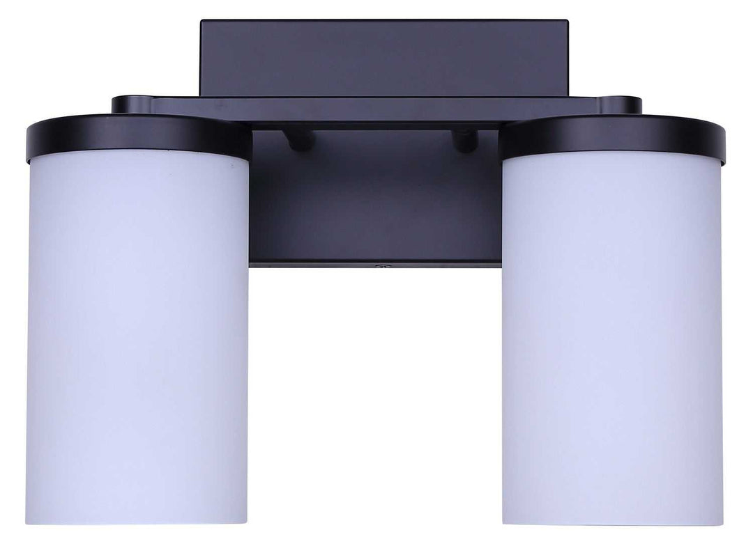 Britton Two Light Vanity in Matte Black Canarm Canada