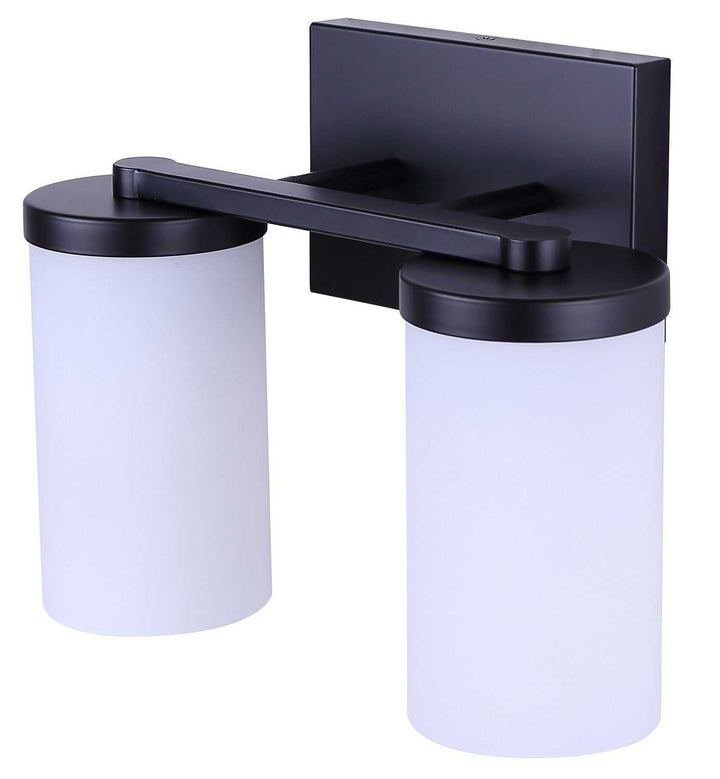 Britton Two Light Vanity in Matte Black Canarm Canada