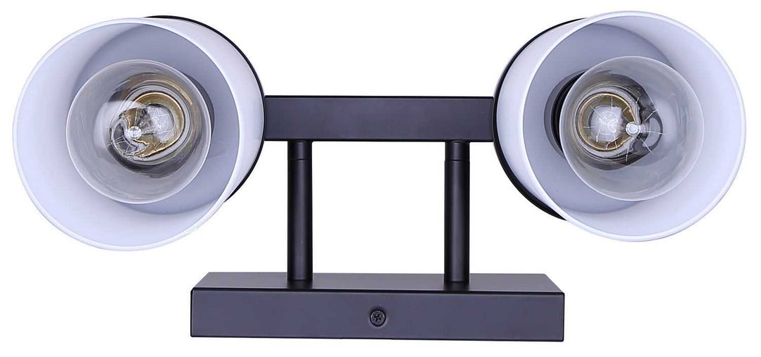 Britton Two Light Vanity in Matte Black Canarm Canada