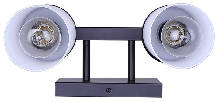 Britton Two Light Vanity in Matte Black Canarm Canada