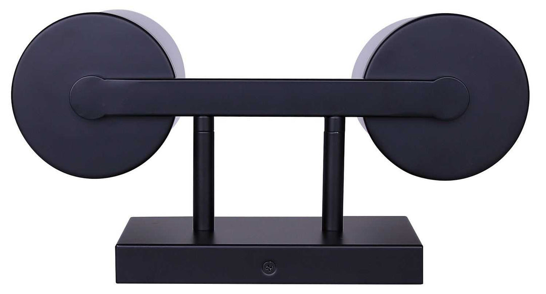 Britton Two Light Vanity in Matte Black Canarm Canada
