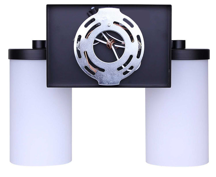 Britton Two Light Vanity in Matte Black Canarm Canada