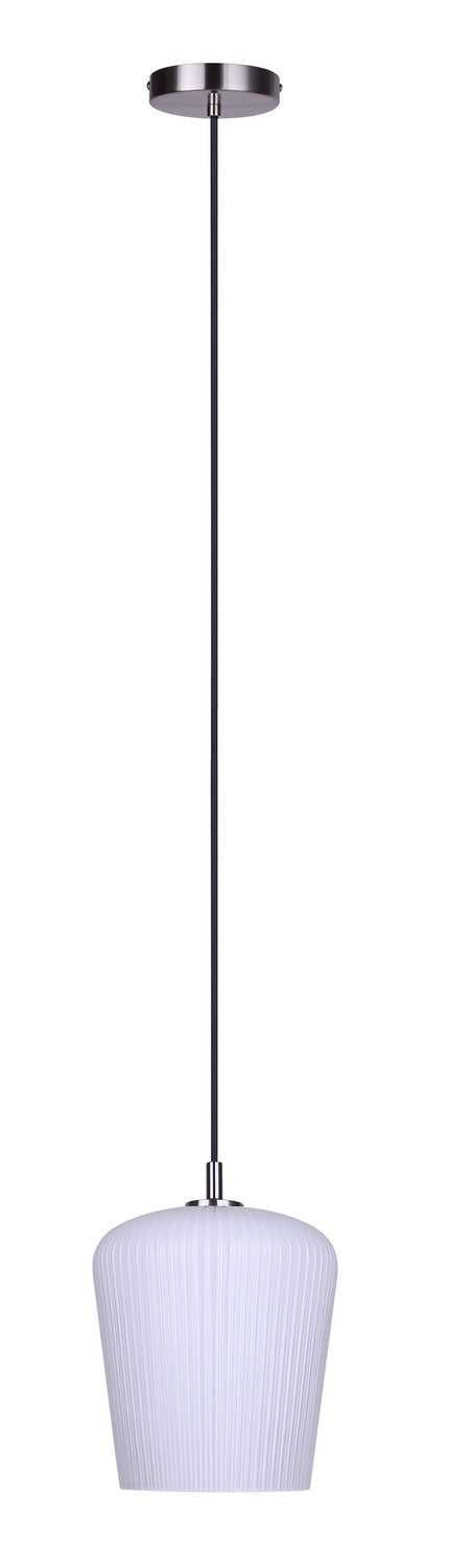Leandro One Light Pendant in Brushed Nickel Canarm Canada