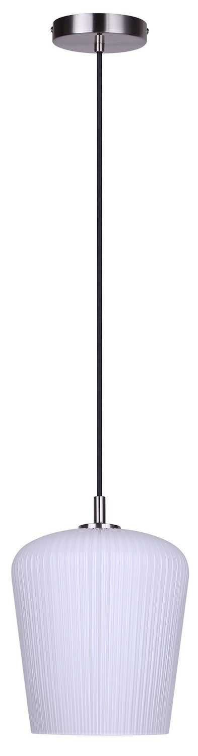 Leandro One Light Pendant in Brushed Nickel Canarm Canada