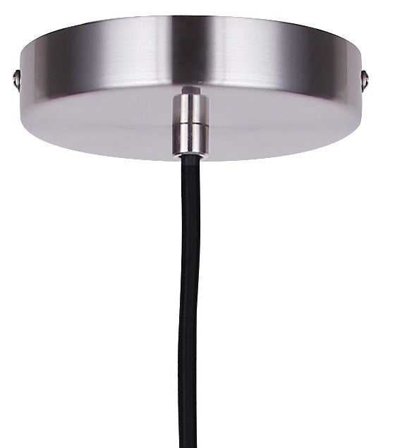 Leandro One Light Pendant in Brushed Nickel Canarm Canada
