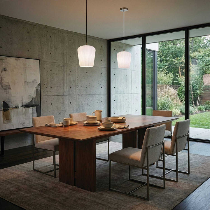 Leandro One Light Pendant in Brushed Nickel Canarm Canada