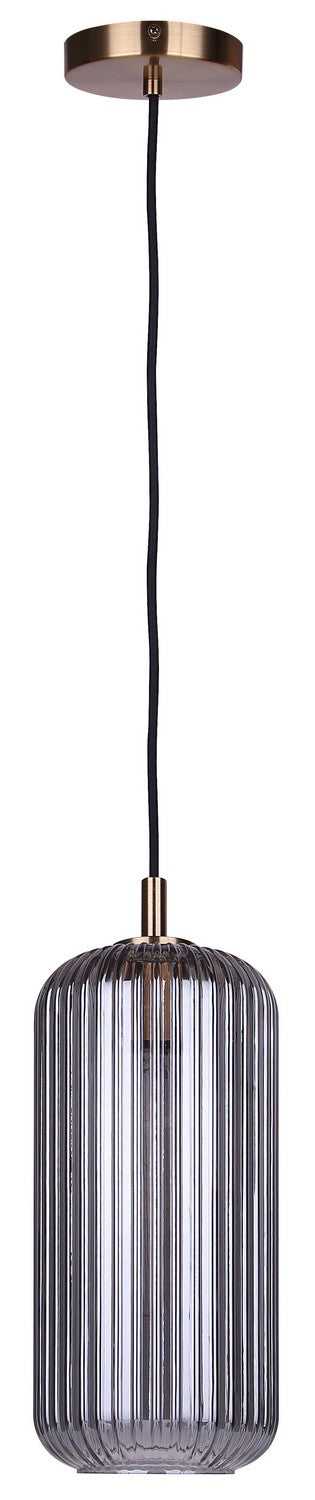 Malek One Light Pendant in Gold Canarm Canada