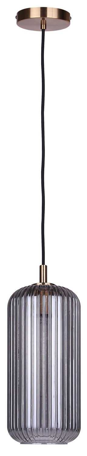 Malek One Light Pendant in Gold Canarm Canada