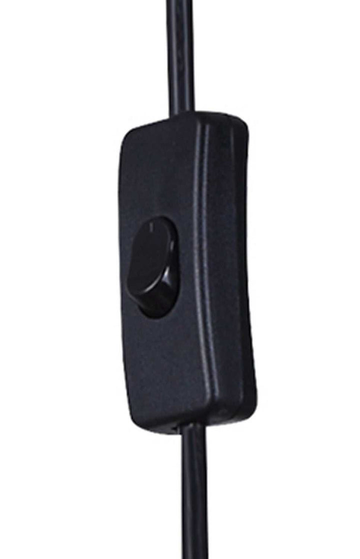 Hora-Marron Three Light Pendant in Matte Black + Rope Canarm Canada