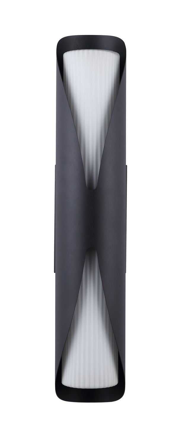 Dylan Two Light Outdoor Wall Lantern in Sand Black Canarm Canada